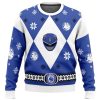 2025 Mighty Morphin Power Rangers Blue Ugly Christmas Sweater
