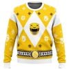 2025 Mighty Morphin Power Rangers Yellow Ugly Christmas Sweater
