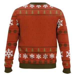 White Cat Eating Salad Meme Ugly Christmas Sweater1
