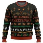 2025 My Roanoke Christmas American Horror Story Ugly Christmas Sweater