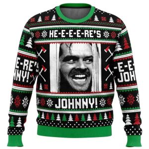 2025 Here’s Johnny The Shining Ugly Christmas Sweater