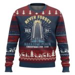 Nakatomi Plaza Never Forget December 24 Ugly Christmas Sweater