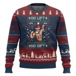 No Lift No Gift Santa Gym Coach Ugly Christmas Sweater