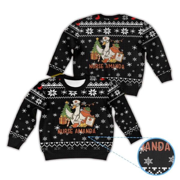 2025 Nurse Amanda Ugly Christmas Sweater