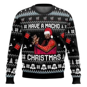 Have A Macho Xmas WWE Ugly Christmas Sweater