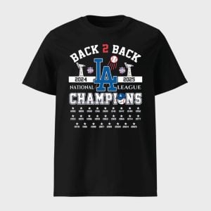 Dodgers B2B 2024-2025 National League Champions Shirt 1 Dodgers B2B 2024 2025 National League Champions Shirt 2