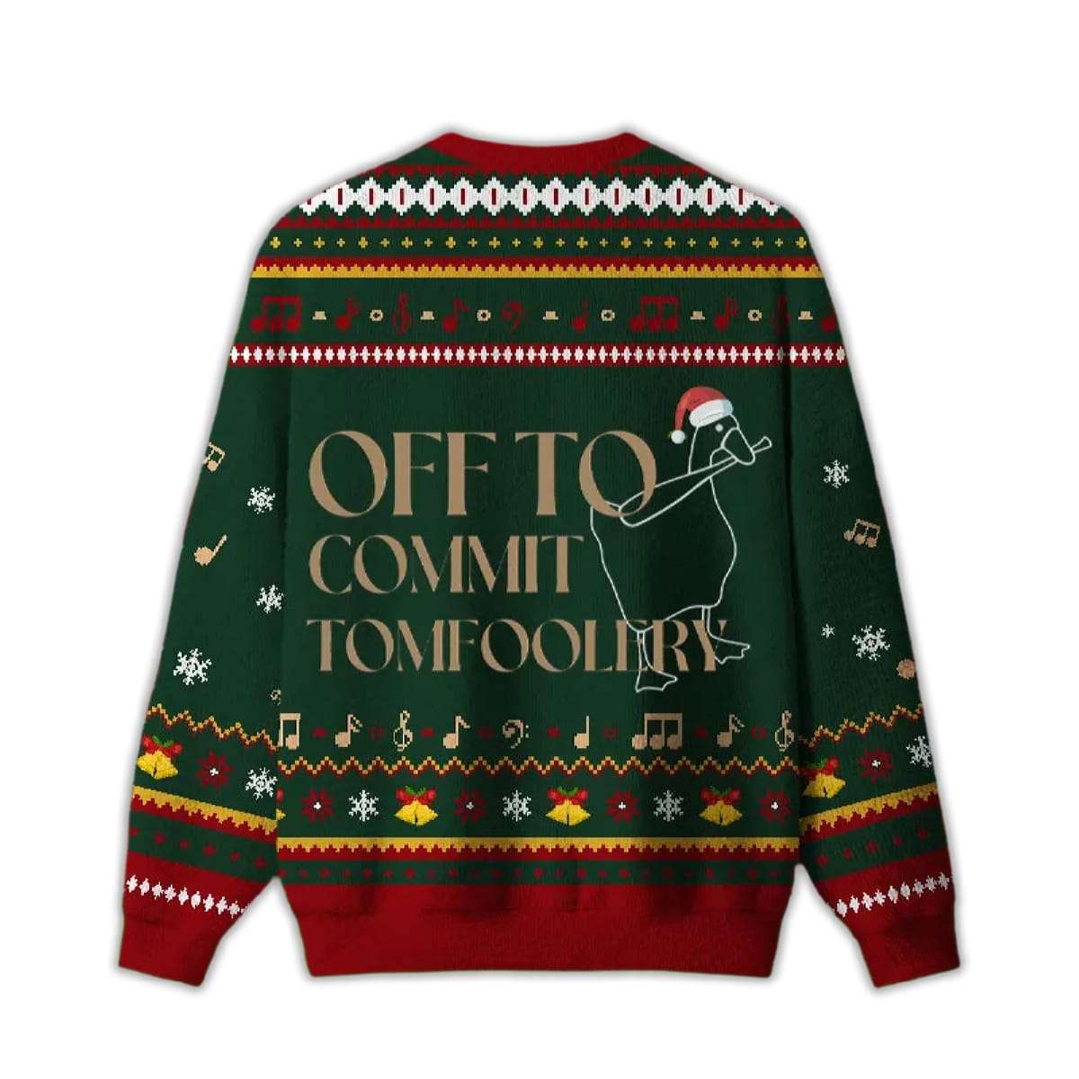2025 Off To Commit Tomfoolery Ugly Christmas Sweater 2025 Off To Commit Tomfoolery Ugly Christmas Sweater