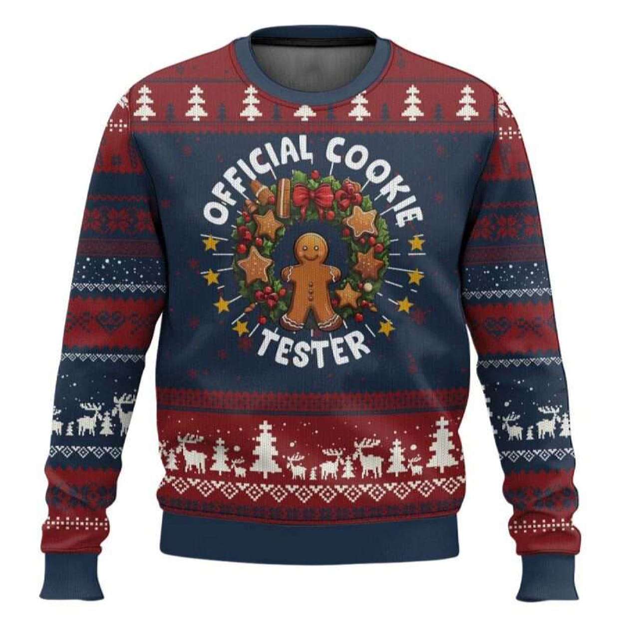 Official Cookie Tester Gingerbread Ugly Christmas Sweater Official Cookie Tester Gingerbread Ugly Christmas Sweater