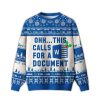 2025 Ohh This Calls for a Document Ugly Christmas Sweater