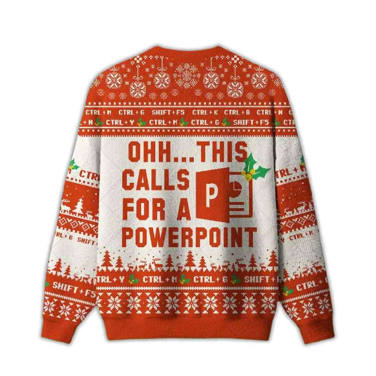 2025 Ohh This Calls for a Powerpoint Ugly Sweater 2025 Ohh This Calls for a Powerpoint Ugly Sweater