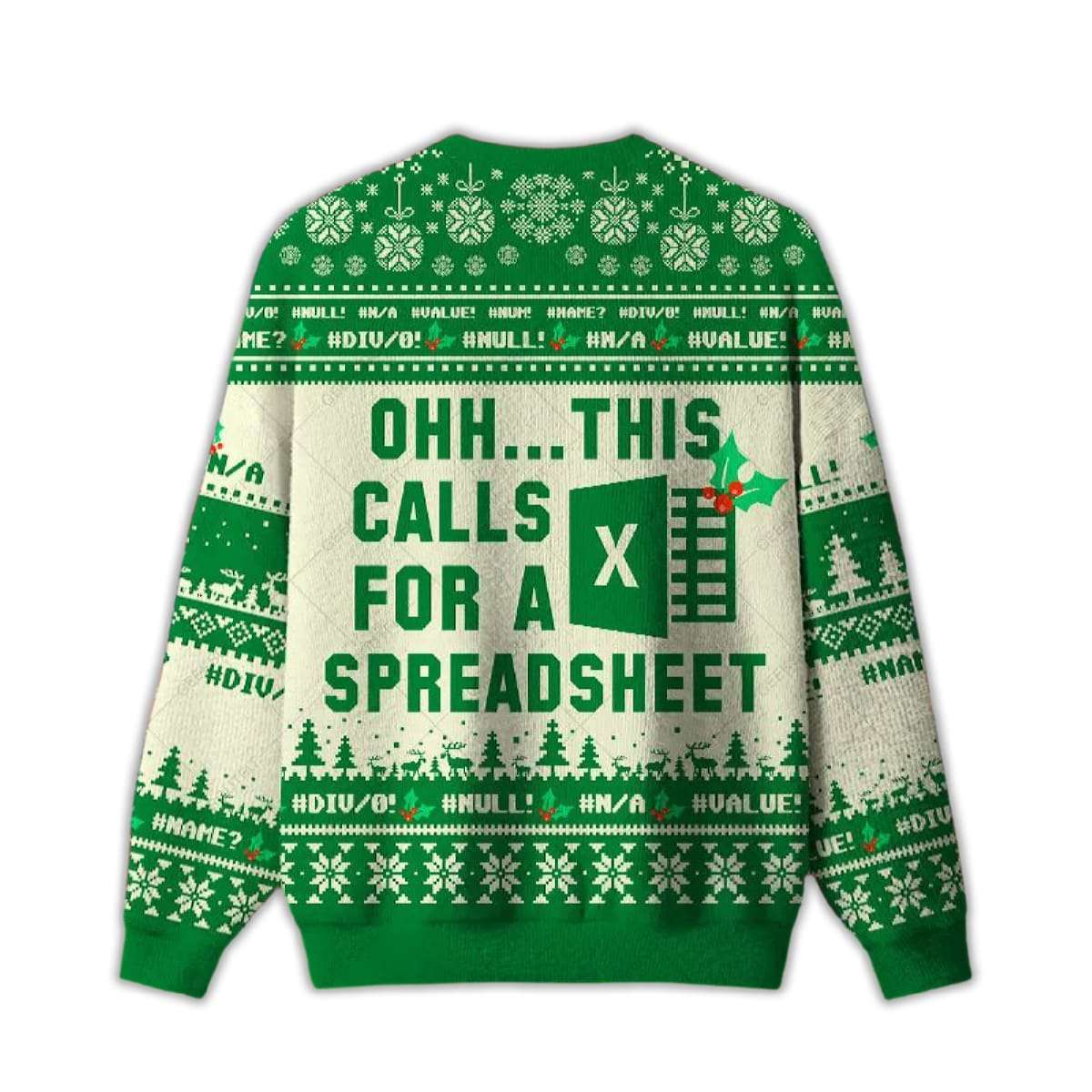 2025 Ohh…This Calls for a Spreadsheet Ugly Christmas Sweater 2025 Ohh…This Calls for a Spreadsheet Ugly Christmas Sweater