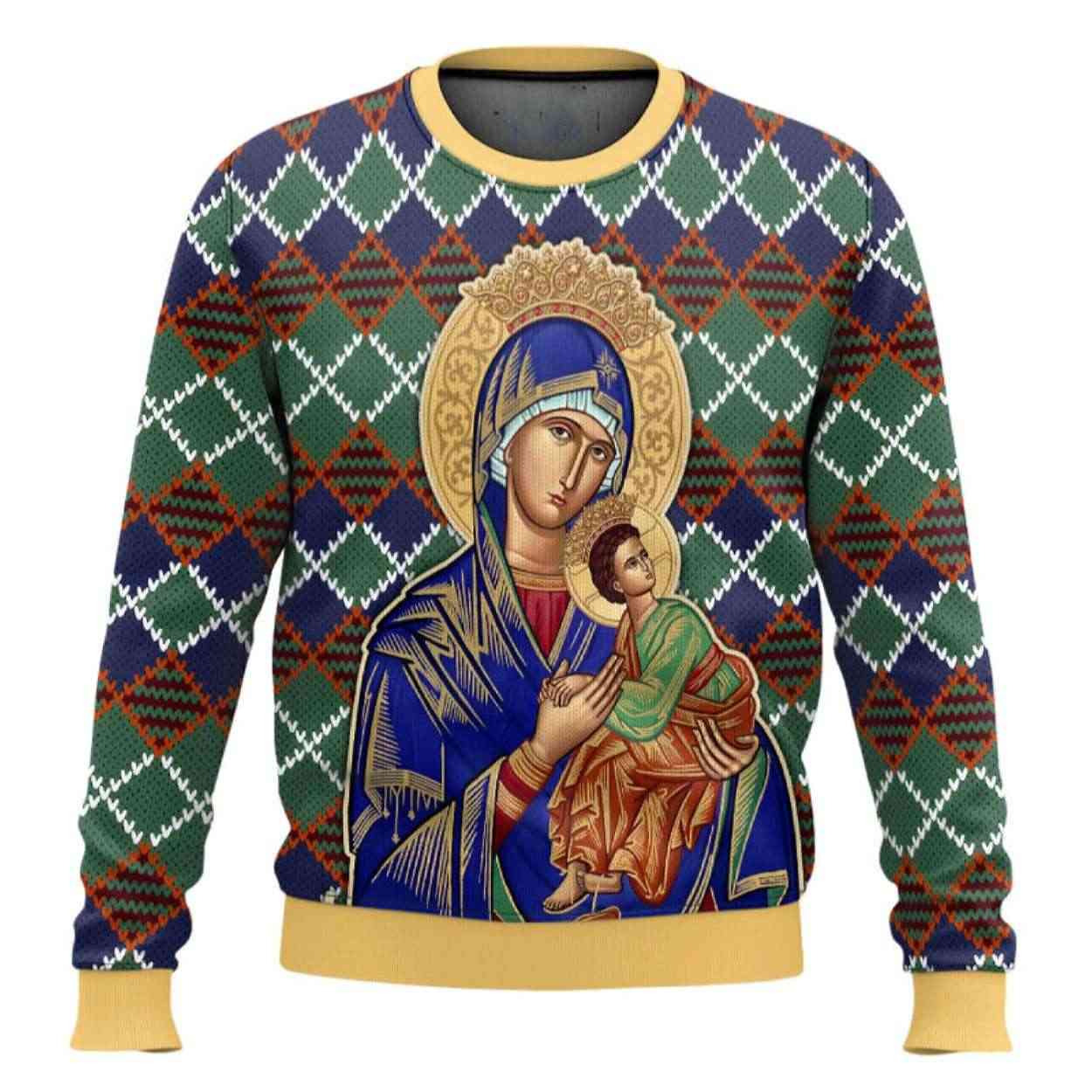 Our Lady Of Perpetual Help Ugly Christmas Sweater Our Lady Of Perpetual Help Ugly Christmas Sweater