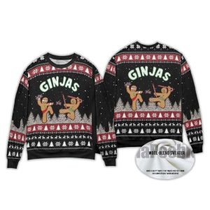 Gingerbread Ginjas Christmas Ugly Sweater