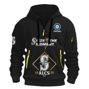 2025 Mariners ALCS Champions Size Seize The Moment Quarter Zip