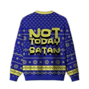 2025 Not Today Festive Satan Ugly Christmas Sweater 1 Not Today Festive Satan Ugly Christmas Sweater1