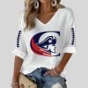 Patriots Football Print Waffle T-shirt
