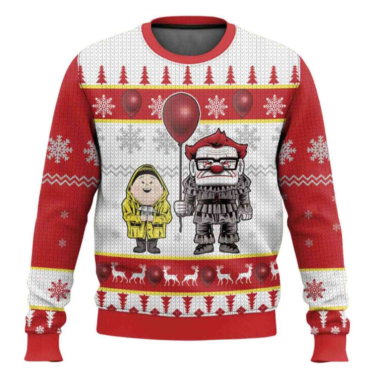 Pennywise But It Is Up Ugly Christmas Sweater Pennywise But It Is Up Ugly Christmas Sweater