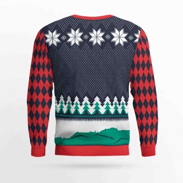 Personalized 2025 Pickleball Santa Ugly Sweater