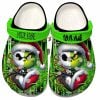 Personalized Grnch And Jack Skellington Christmas Crocs