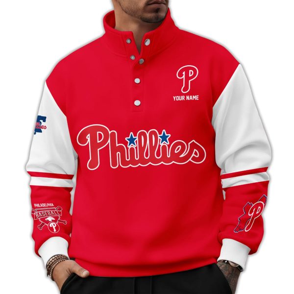 Personalized Phillies Western Style Sweater With Buckles
