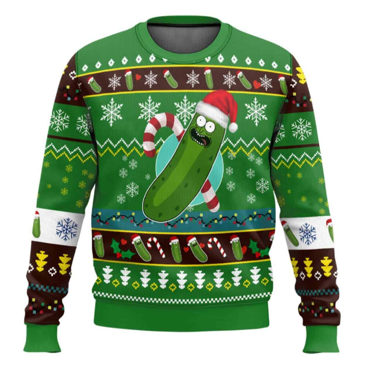 Pickle Rickmas Rick And Morty Ugly Christmas Sweater Pickle Rickmas Rick And Morty Ugly Christmas Sweater