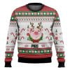Pigs Santa Hat Ugly Christmas Sweater