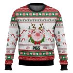 Pigs Santa Hat Ugly Christmas Sweater