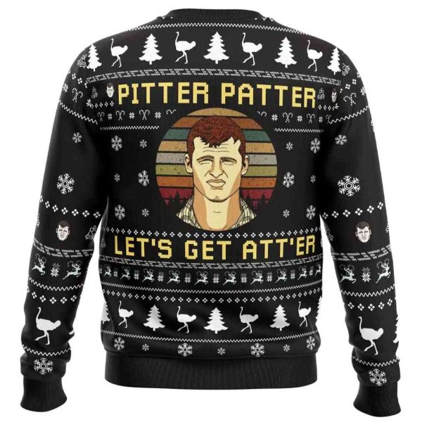 2025 Pitter Patter Let’s Get At’er Letterkenny Ugly Christmas Sweater