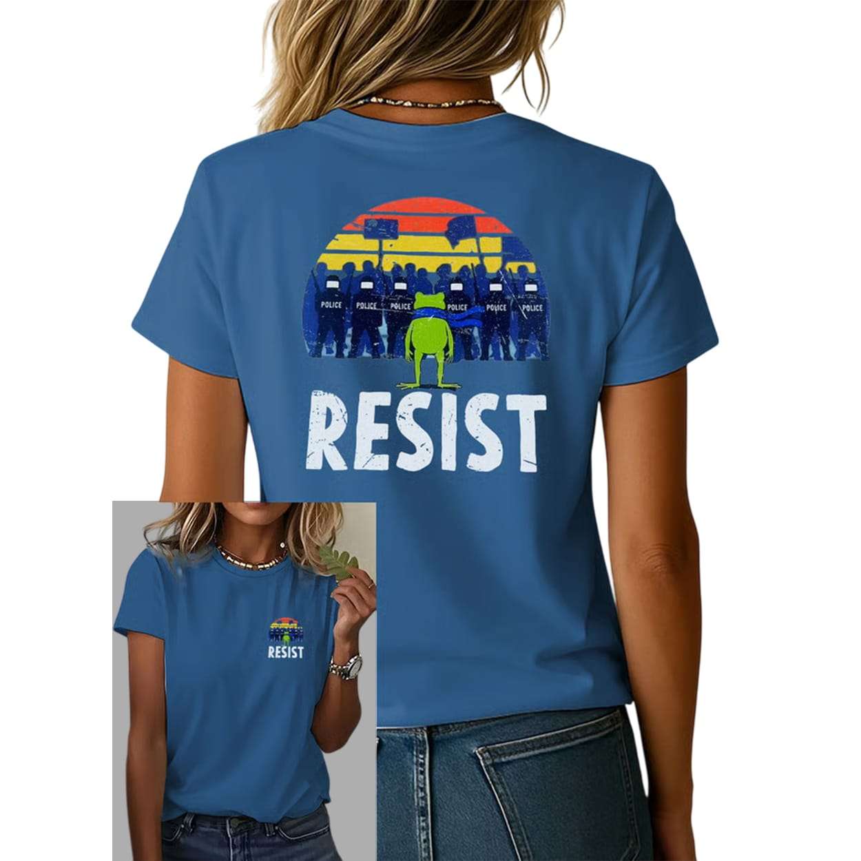 Portland Frog Resist Two-Sided Shirt Portland Frog Resist Two-Sided Shirt