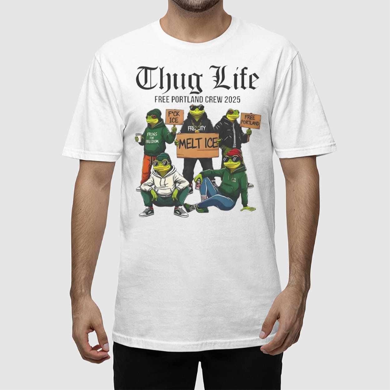 Portland Frog Thug Life Free Portland Crew 2025 Shirt Portland Frog Thug Life Free Portland Crew 2025 Shirt