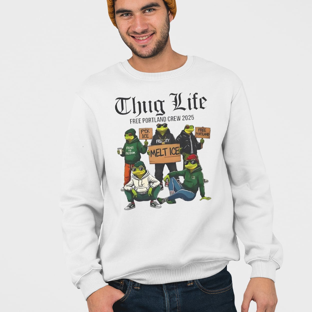 Portland Frog Thug Life Free Portland Crew 2025 Shirt Portland Frog Thug Life Free Portland Crew 2025 Shirt