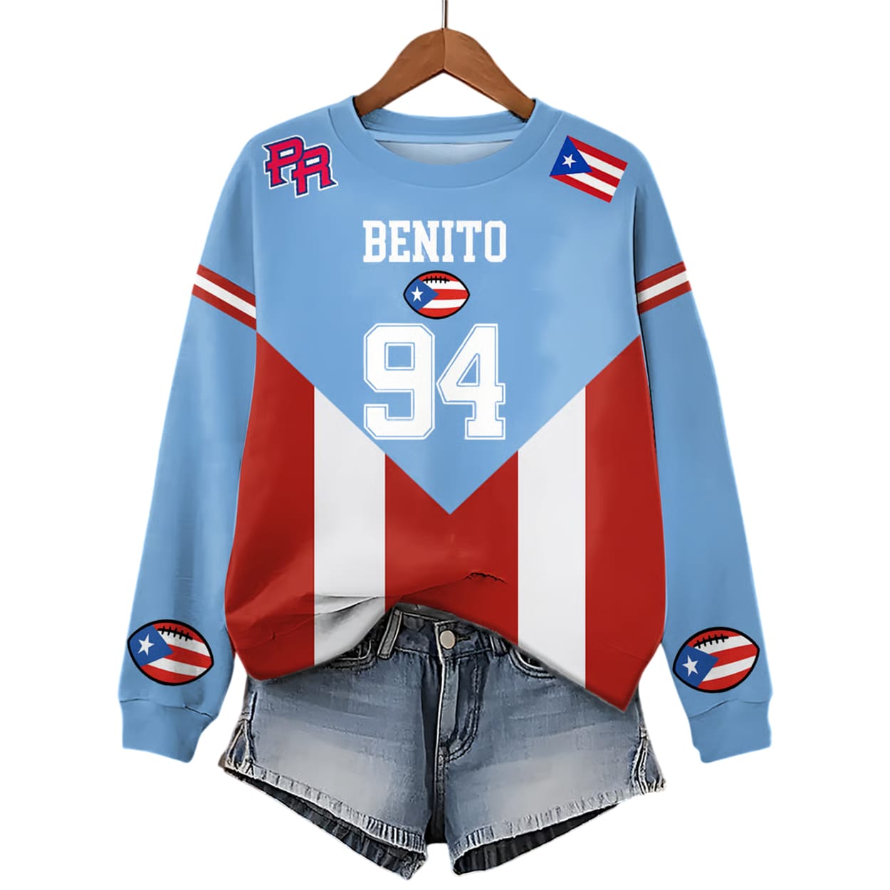 Puerto RIco Benito Bowl Printed Sweatshirt Puerto RIco Benito Bowl Printed Sweatshirt