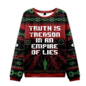 Truth is Treason In An Empire Of Lies Ugly Christmas Sweater
