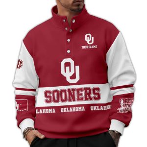 Personalized Sooners Western Style Sweater With Buckles1