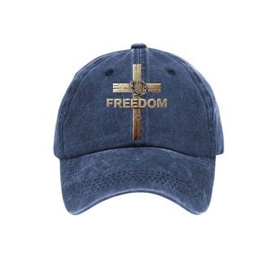 Charlie Kirk Freedom Cross Print Hat2