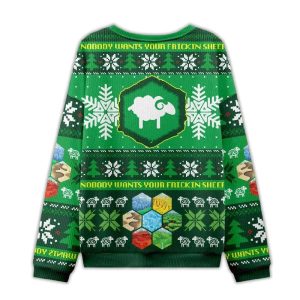 Nobody Wants Your Frickin Sheep Ugly Christmas Sweater1