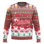 Rainier Beer Santa Claus Ugly Christmas Sweater