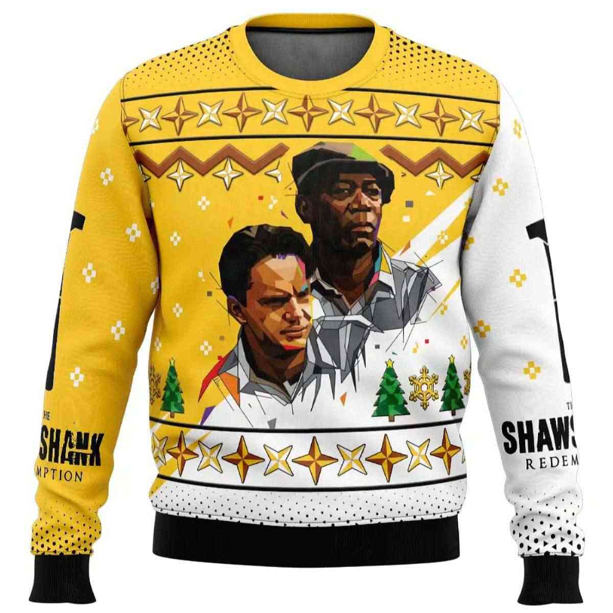 Red Andy The Shawshank Redemption Ugly Christmas Sweater Red & Andy The Shawshank Redemption Ugly Christmas Sweater