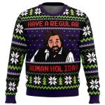 2025 Regular Human Holiday What We Do In The Shadows Ugly Christmas Sweater