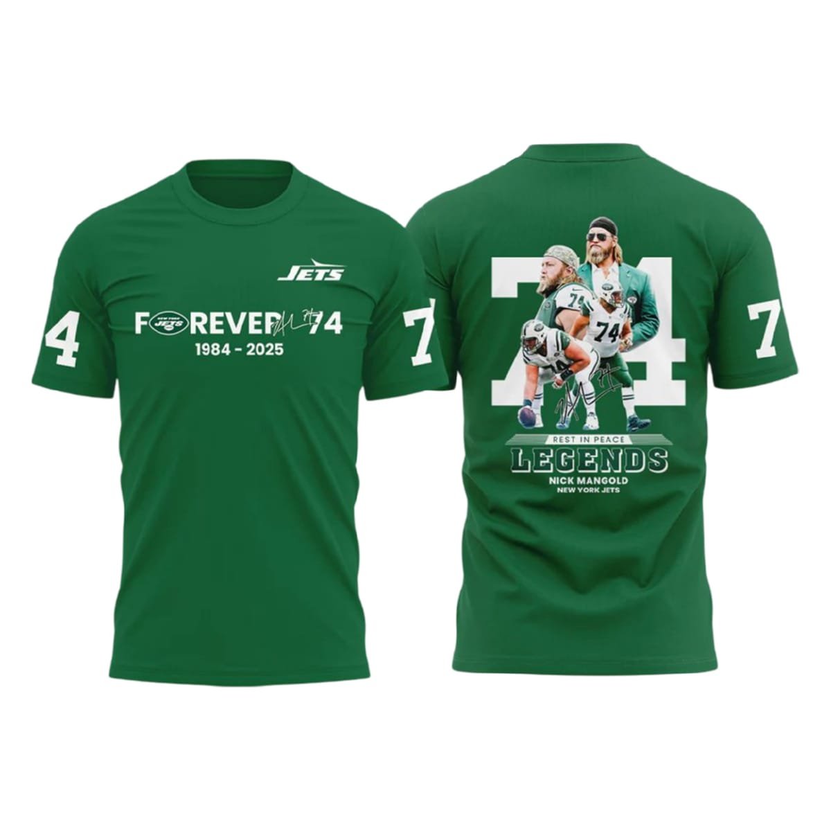 Rest In Peace Forever 74 Nick Mangold Shirt Rest In Peace Forever 74 Nick Mangold Shirt