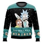 Rick And Morty Aww Geez Rick Ugly Christmas Sweater