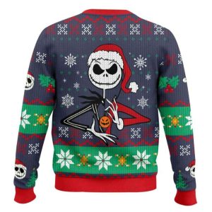 Is This Jolly Enough Jack Skellington Ugly Christmas Sweater1