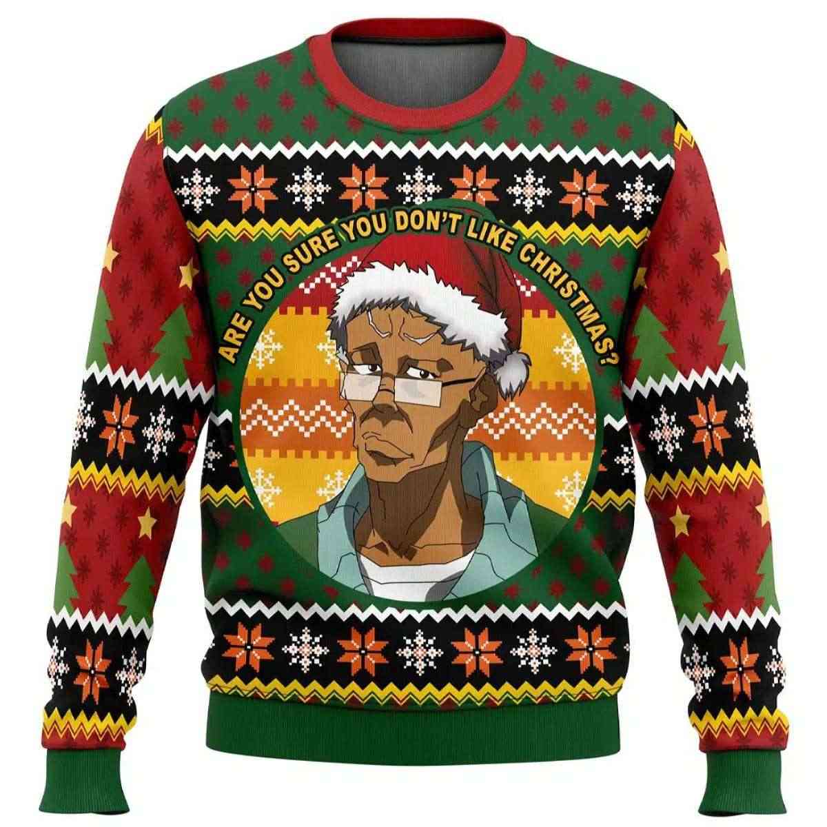 Robert Jebediah Freeman The Boondocks Ugly Christmas Sweater Robert Jebediah Freeman The Boondocks Ugly Christmas Sweater