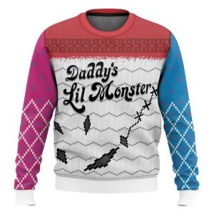 Harley Quinn Daddys Little Monster Ugly Christmas Sweater