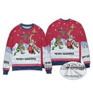 Merry Swishmas Santa Christmas Ugly Sweater2