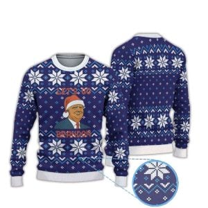 Trump Lets Go Brandon Ugly Christmas Sweater