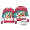 2025 Santa Barry Wood Drinking Beer Ugly Christmas Sweater