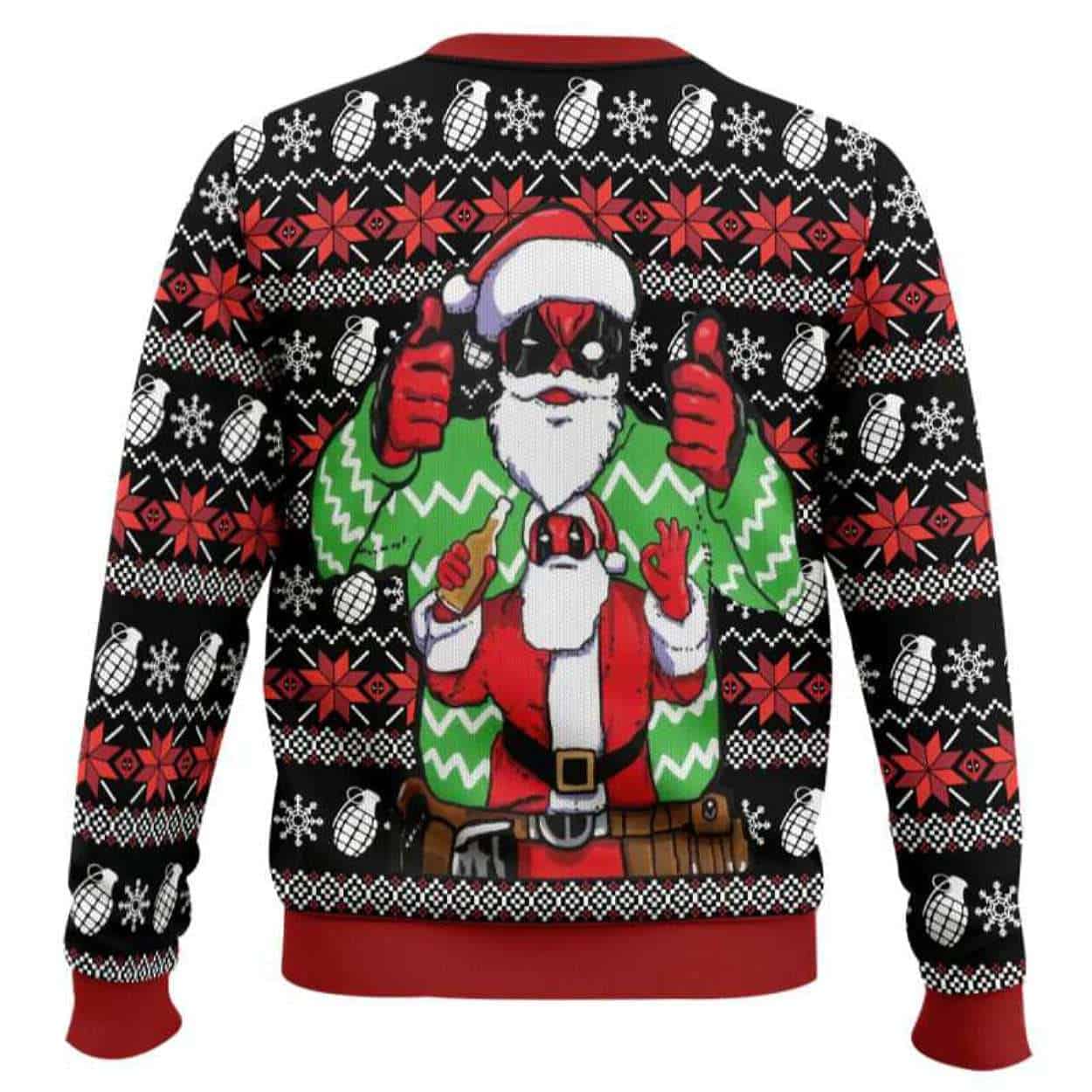 Santa Deadpool Marvel Ugly Christmas Sweater Santa Deadpool Marvel Ugly Christmas Sweater