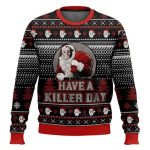 Santa Jason Voorhees Have A Killer Day Ugly Christmas Sweater