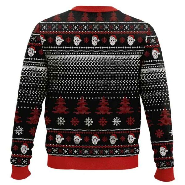 Santa Jason Voorhees Have A Killer Day Ugly Christmas Sweater